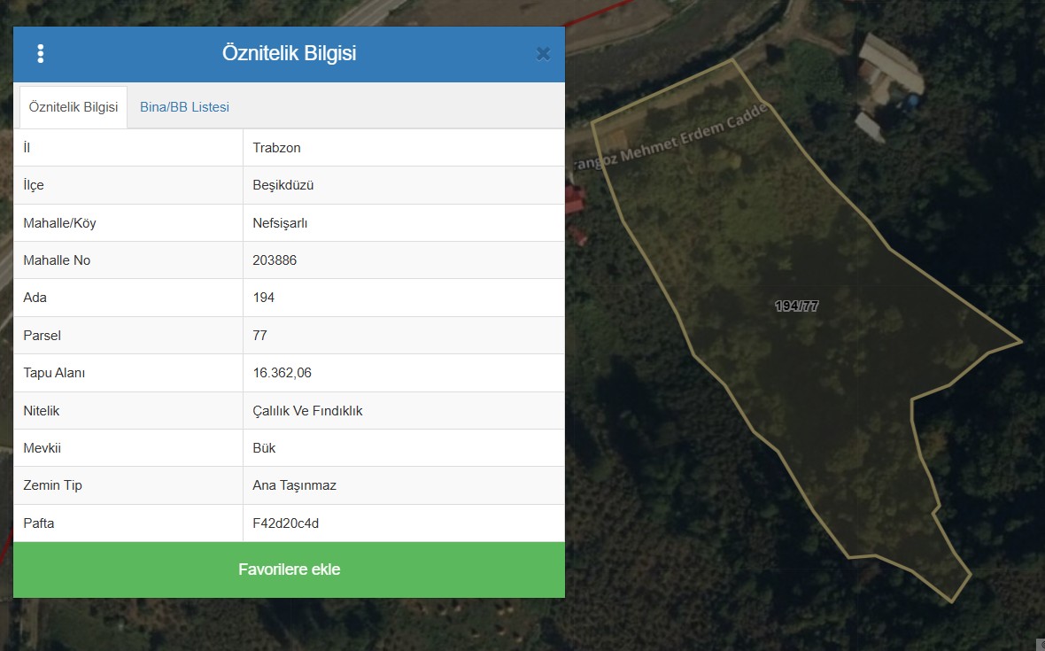 MABEL GAYRİMENKUL/ BEŞİKDÜZÜ/ NEFSİŞARLI MAH 16 DÖNÜM ARSA